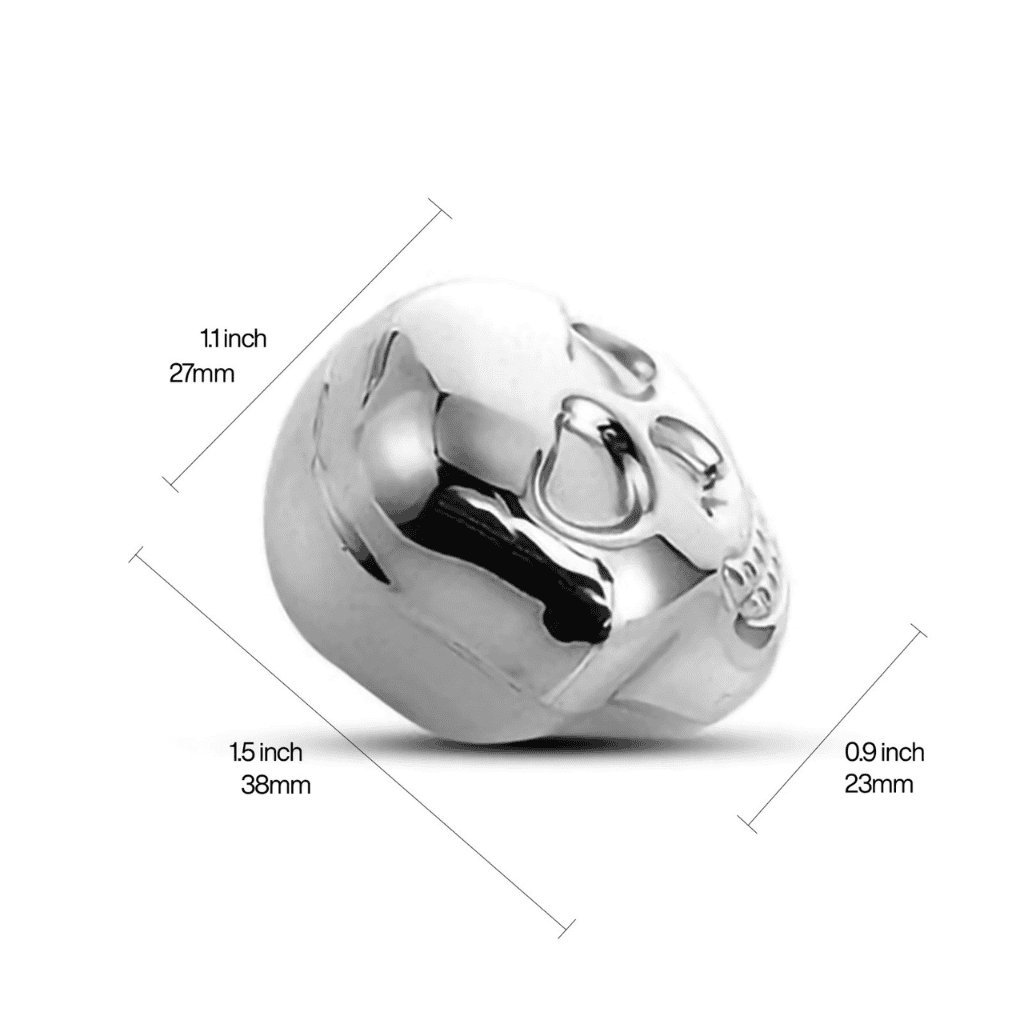 Don Vassie XL skull whiskey stones 8pcs in a luxury box