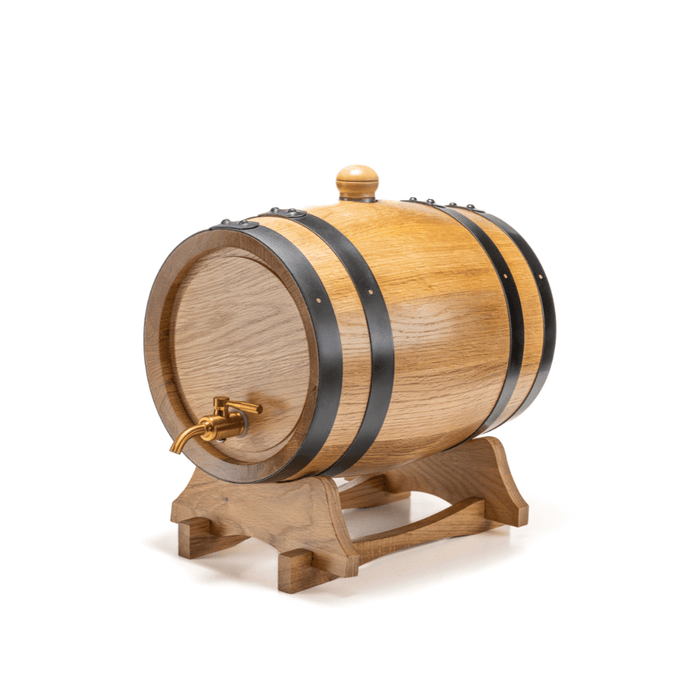 1.5L American Oak Barrel with Metal Spigot β Perfect for Aging Wine,Port, Whiskey, and Spirits