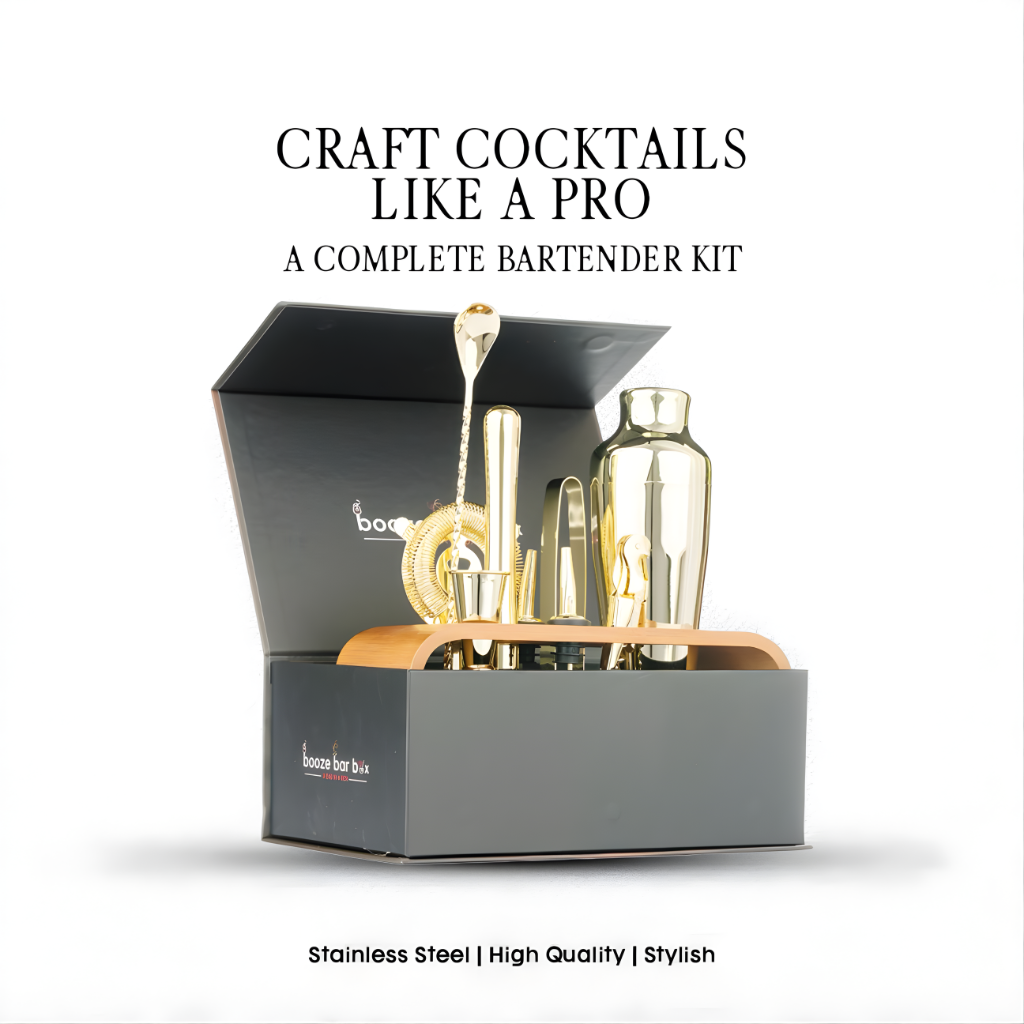 Professional Bartending Kit -Gold colour Plated