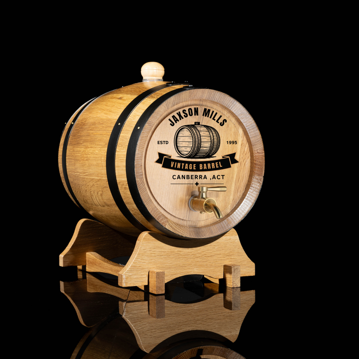 Personalised American Oak Barrel 'Vintage Barrel"