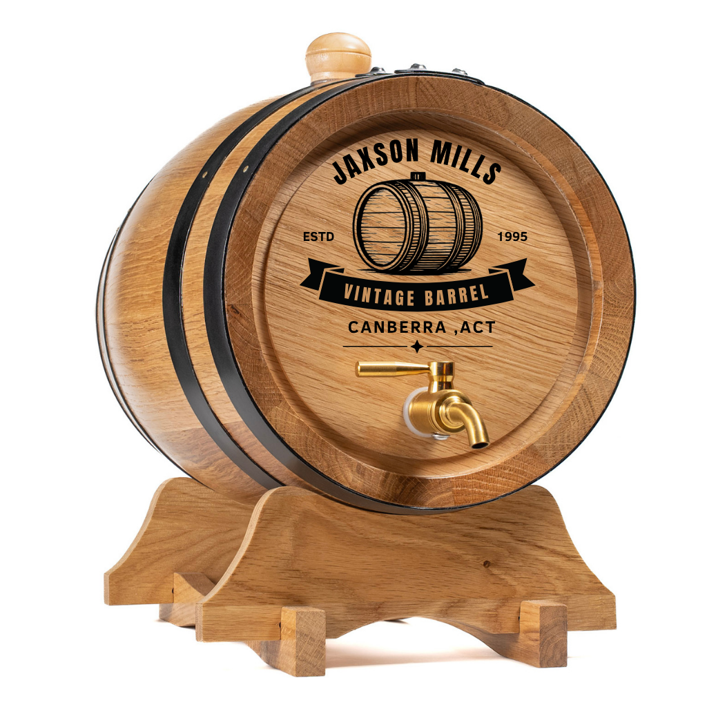 Personalised American Oak Barrel 'Vintage Barrel"