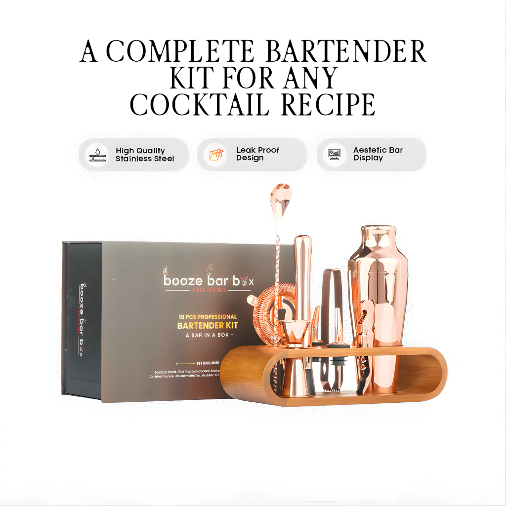 Professional Bartending Kit -Rose colour Plated