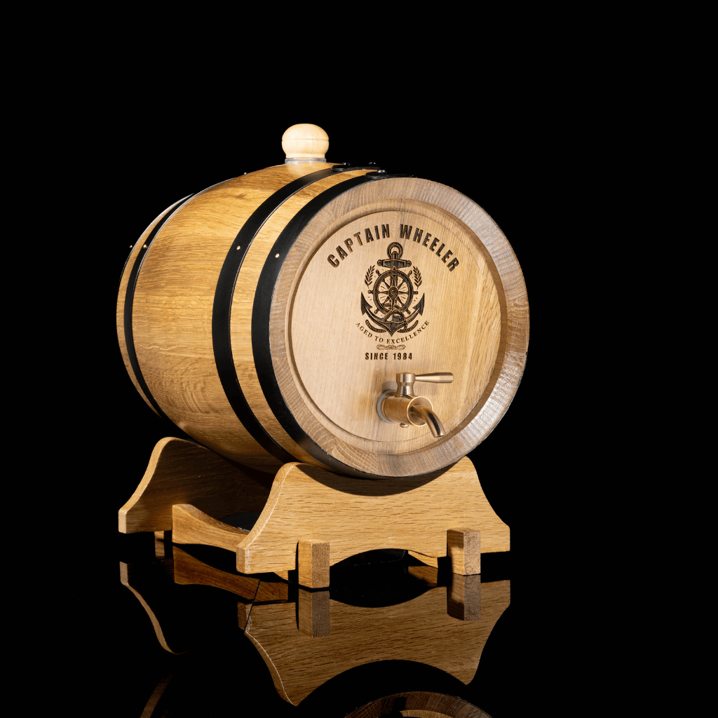 Custom Anchor Engraved Barrel – “Captain ” Personalised Gift