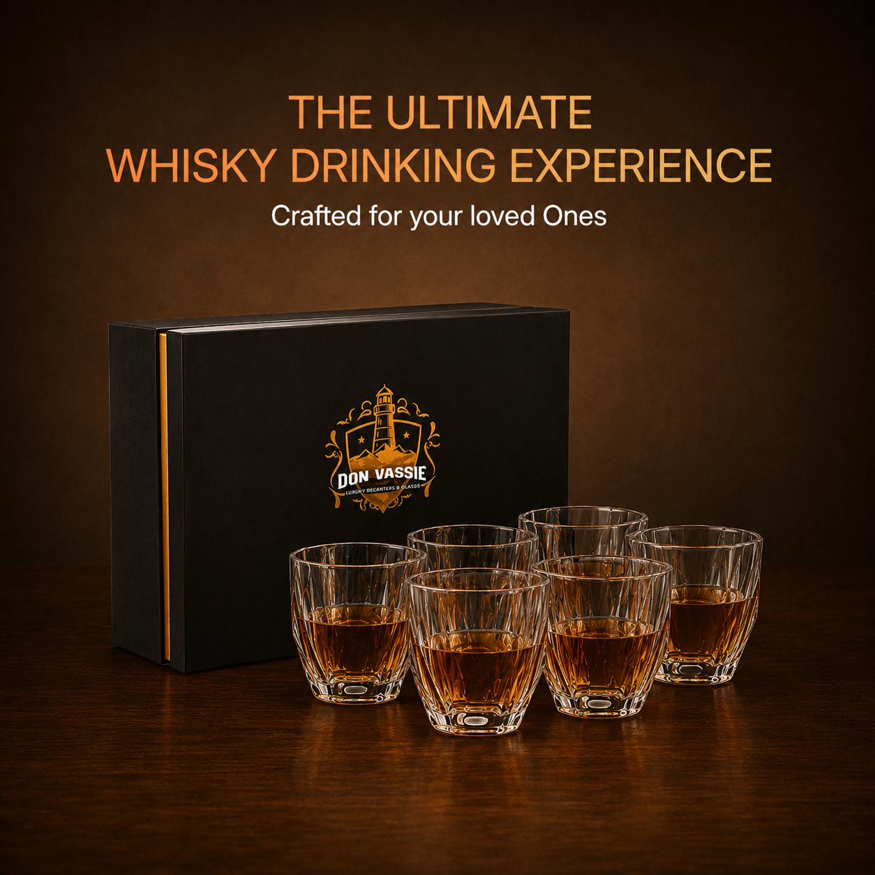 Lady Elliot Whiskey Glasses Set of Six