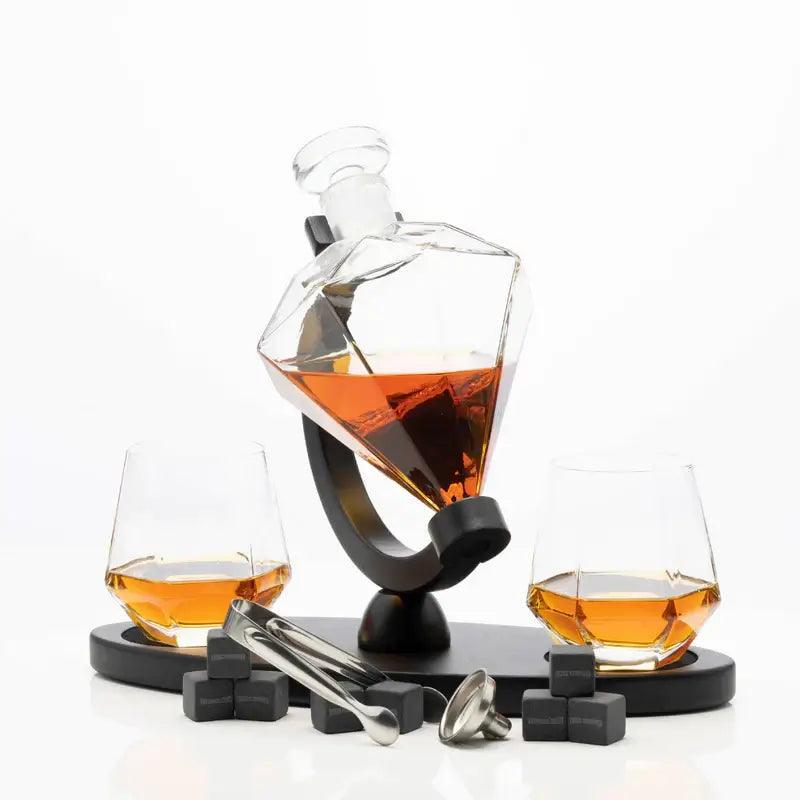 diamond decanter set