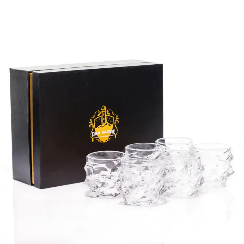 Don Vassie Lead Free Whiskey Glasses Set 6 pk (Jenolan Caves)