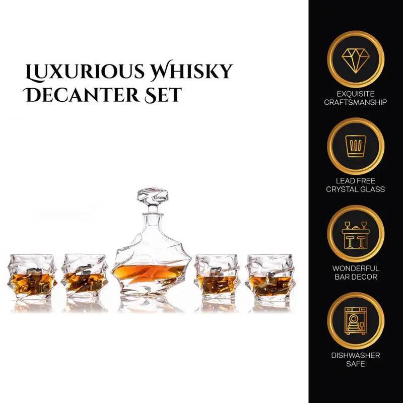 whiskey decanter and glass set2