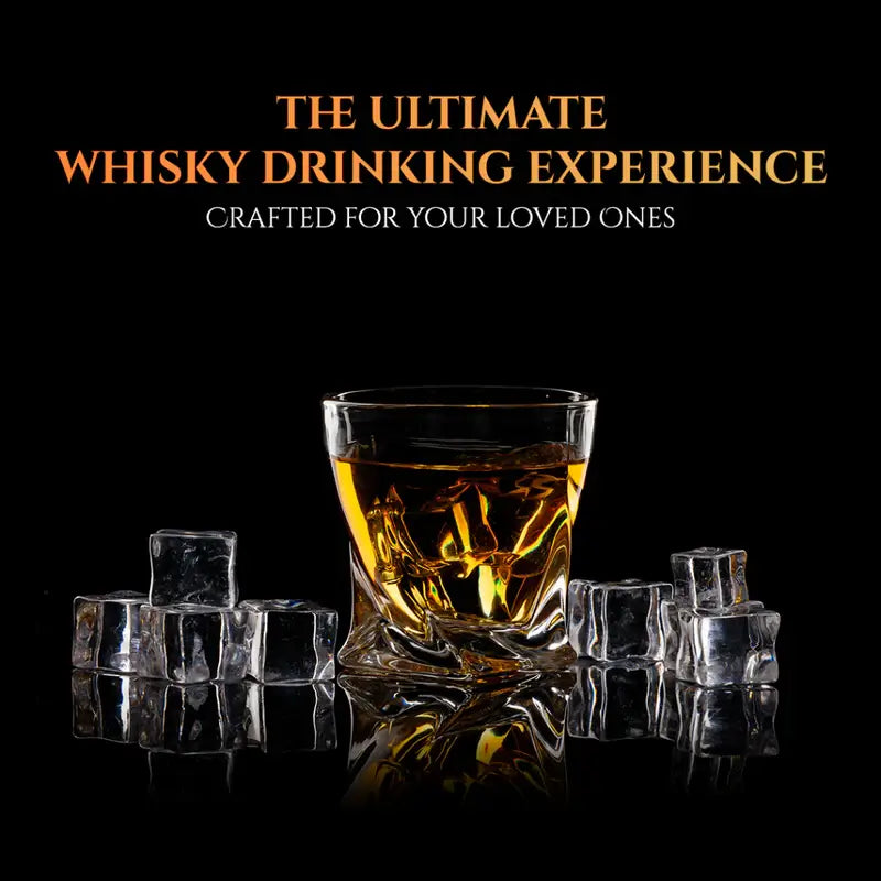 Don Vassie LEAD FREE WHISKEY GLASS SET 6 PACK (TWISTED CITY)