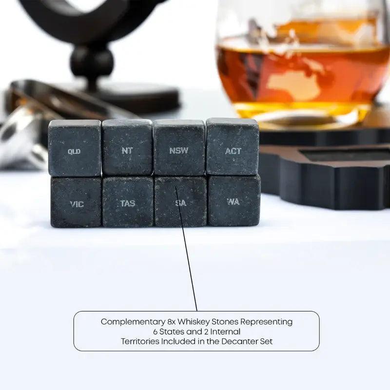 globe whisky decanter set 7