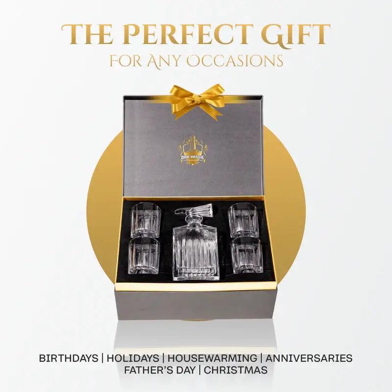 whisky bottle and glass set3