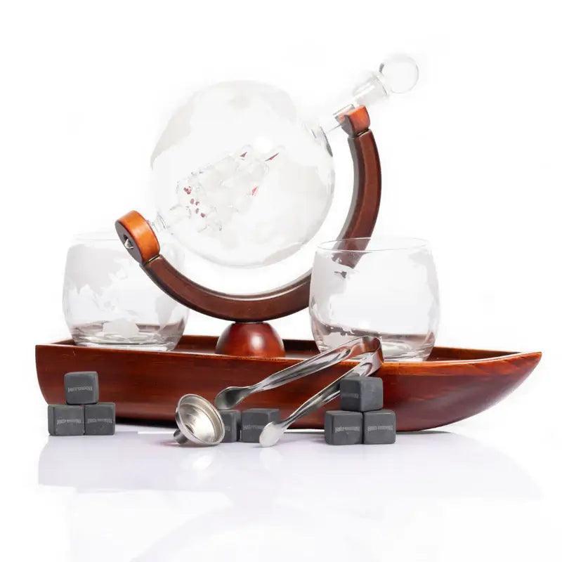glass decanter with lid