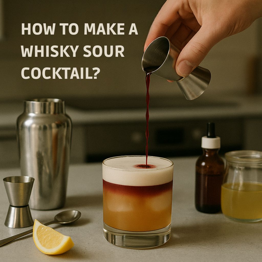 How to make a whisky sour cocktail