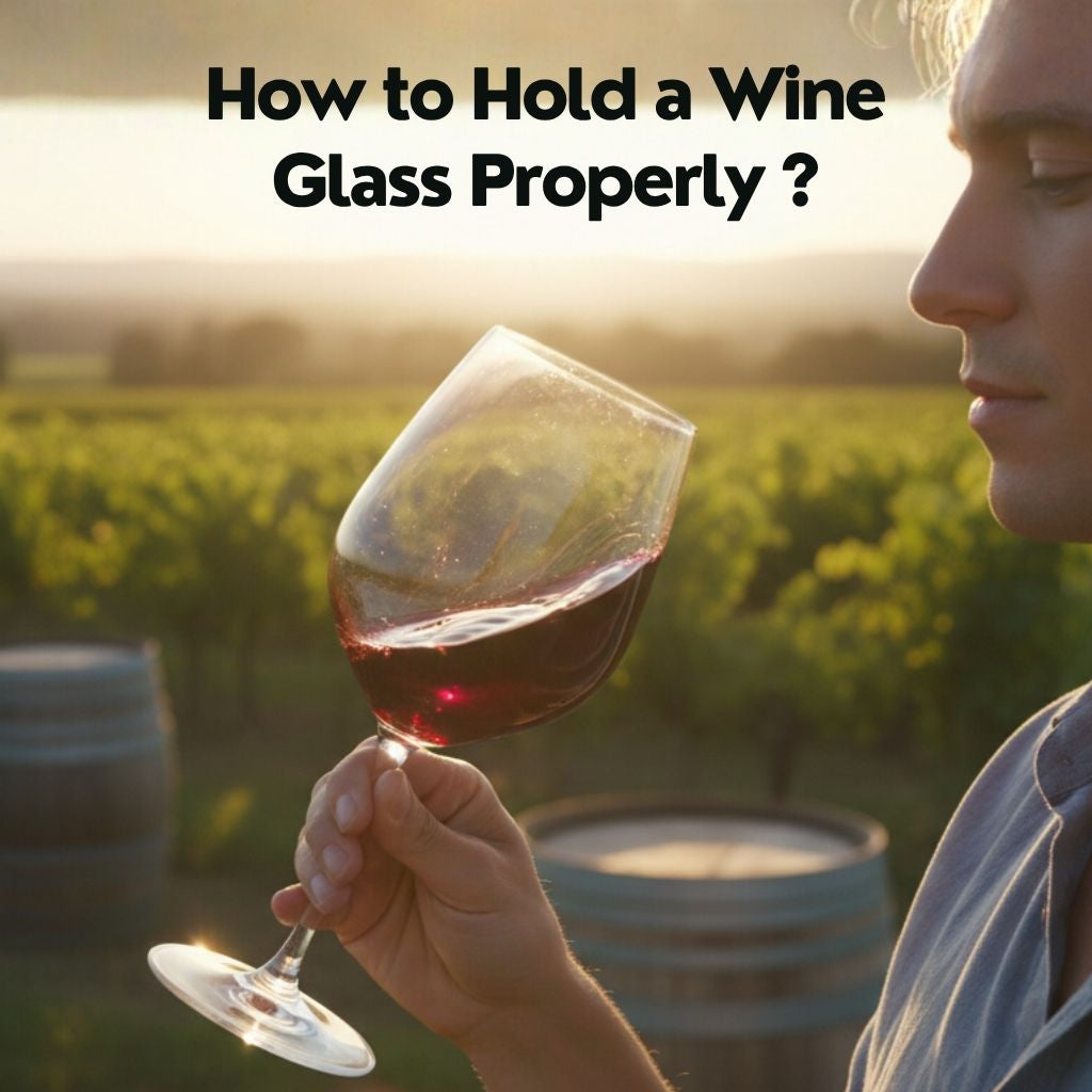 hoe to hold a wine glass properly