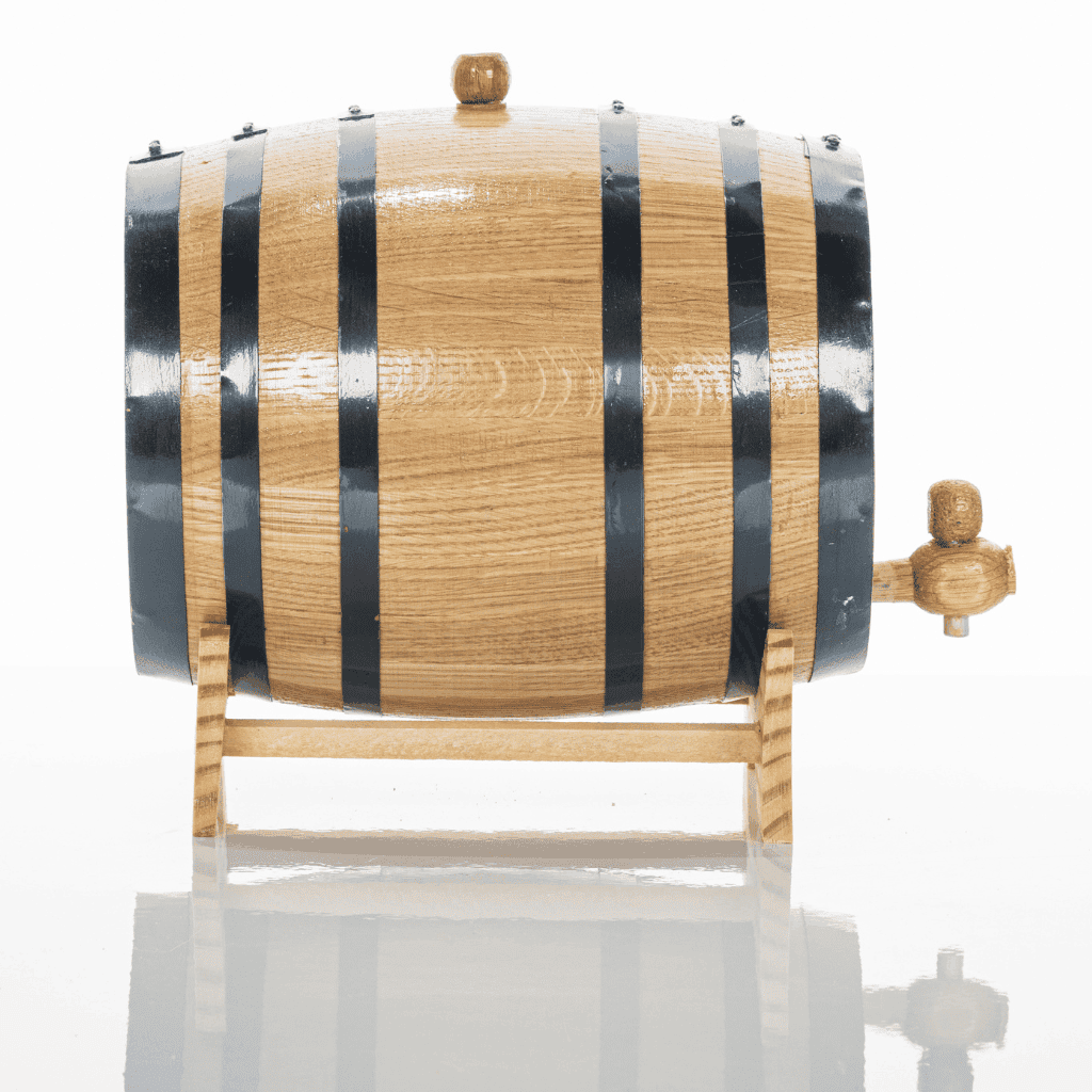 5L Artisan American Oak Barrel with Wooden Spigot – Craft Your Own Aged Wine,Port and Whiskey