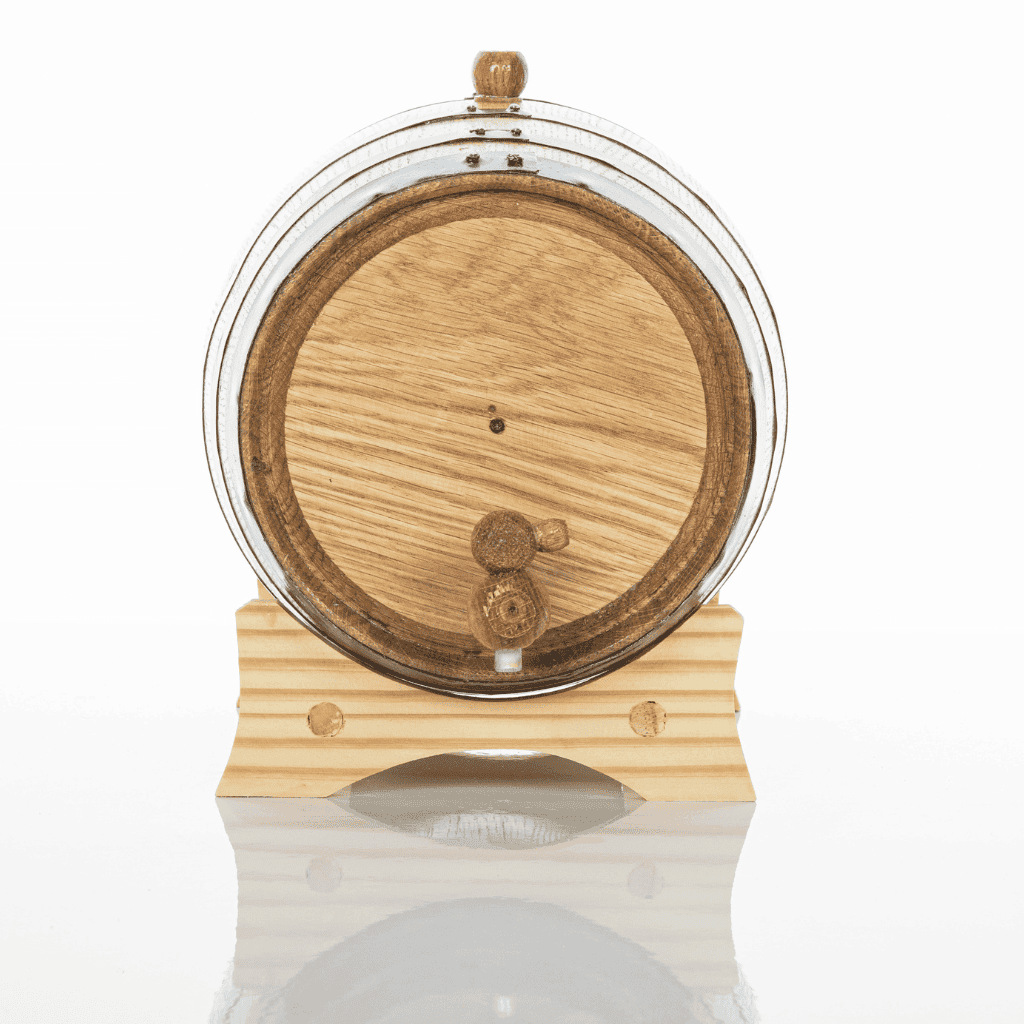 5L Artisan American Oak Barrel with Wooden Spigot – Craft Your Own Aged Wine,Port and Whiskey