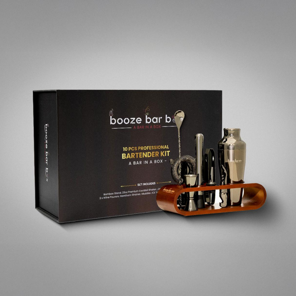 Professional Bartending Kit -Gun Metal Black Plated