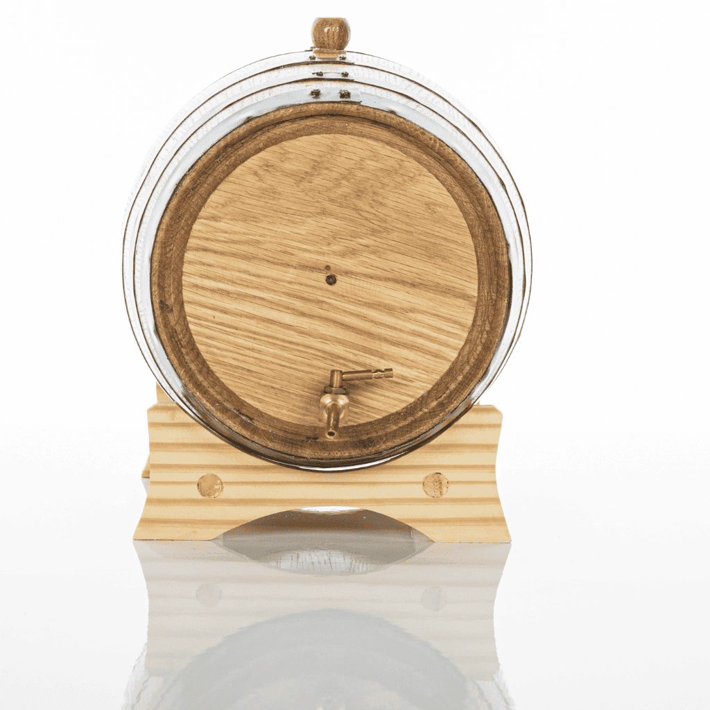 5L Artisan American Oak Barrel with Metal Spigot – Perfect for Crafting Aged Wine,Port  and Whiskey