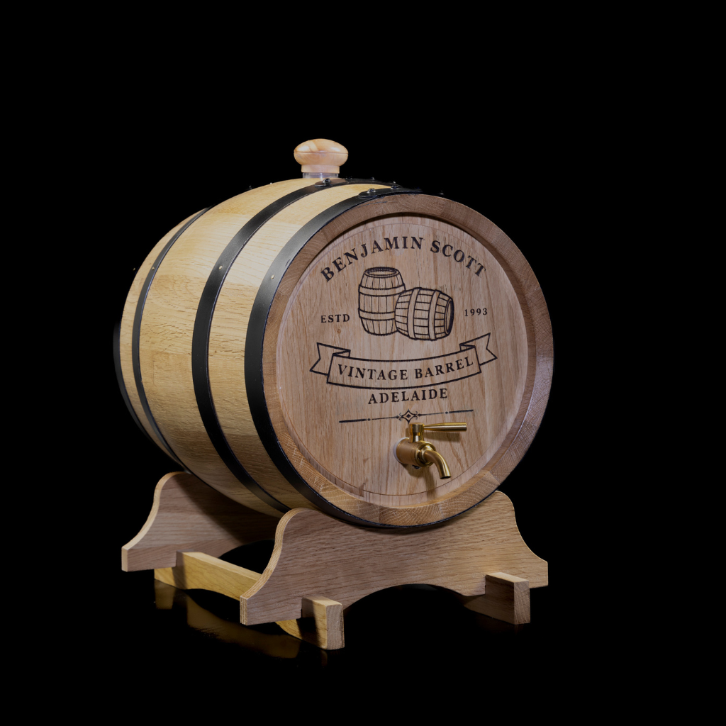 Personalised American Oak Barrel 'Vintage Barrel"