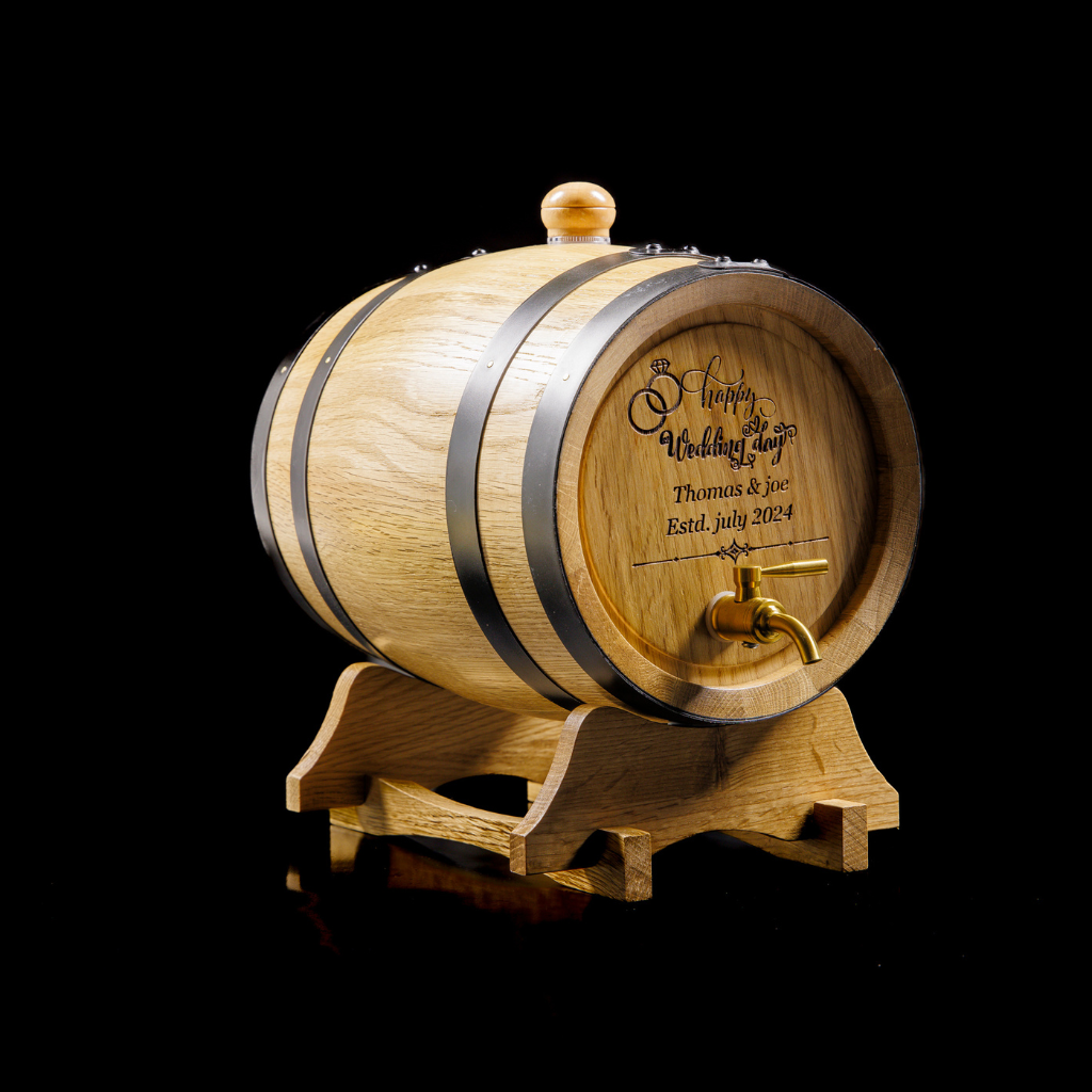 Personalised American Oak Barrel "Wedding"