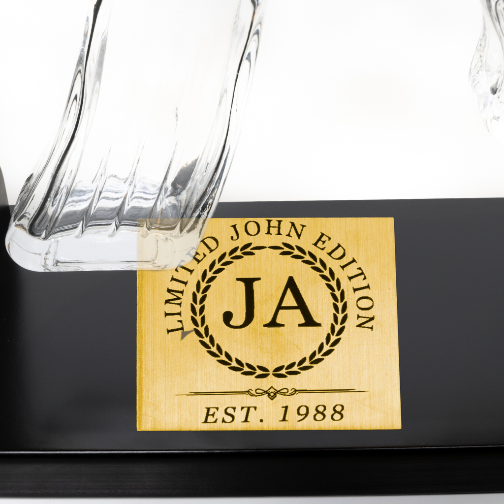 Customizable Limited Edition Rifle Gun Whiskey Decanter Set with Personalised Engraving