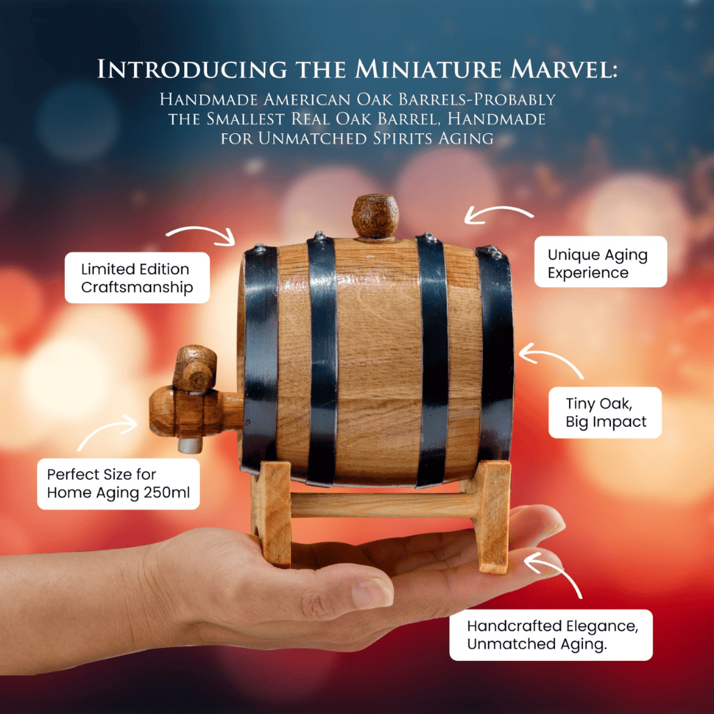 Unleash Extraordinary Spirits:Limited Edition250ml Petite Oak Barrel for Unmatched Aging Brilliance!