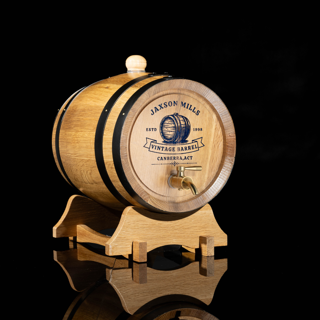 Personalised American Oak Barrel 'Vintage Barrel"