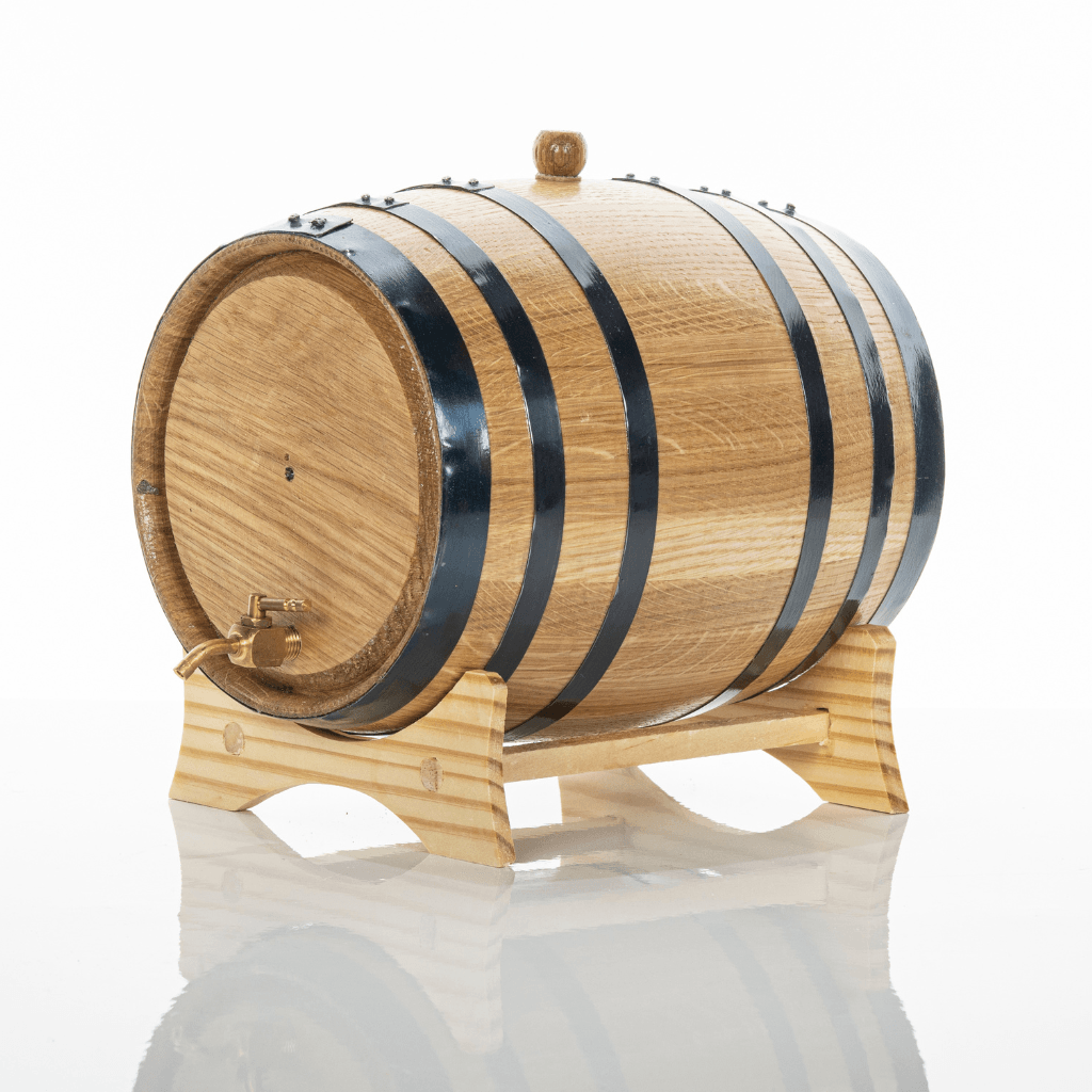 3L American Oak Aging Barrel with Metal Spigot – Ideal for Aging Wine,Port, Whiskey, and Spirits