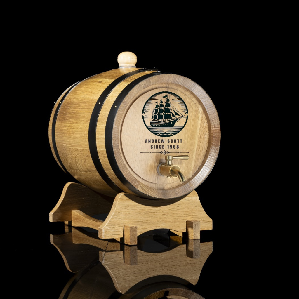 Personalised American Oak Barrel "Custom Ship"