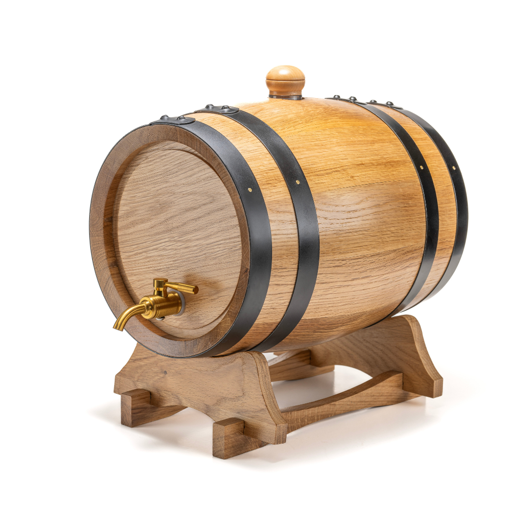 5L Artisan American Oak Barrel with Metal Spigot – Perfect for Crafting Aged Wine,Port  and Whiskey(Pre-Sale)