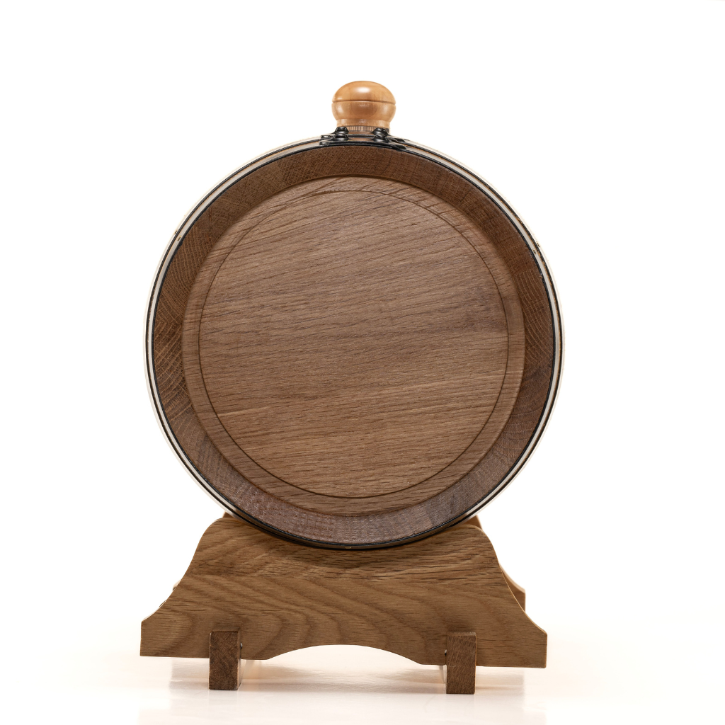 5L Artisan American Oak Barrel with Metal Spigot – Perfect for Crafting Aged Wine,Port  and Whiskey