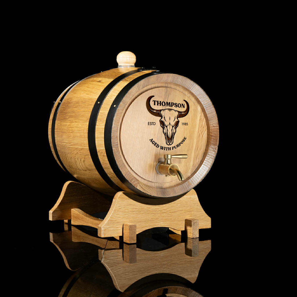 American Oak Barrel – Personalized Whiskey Barrel with Engraving