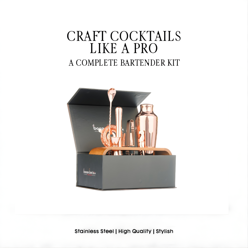 Professional Bartending Kit -Rose  colour Plated