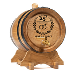 Personalised American Oak Barrel "Anniversary"
