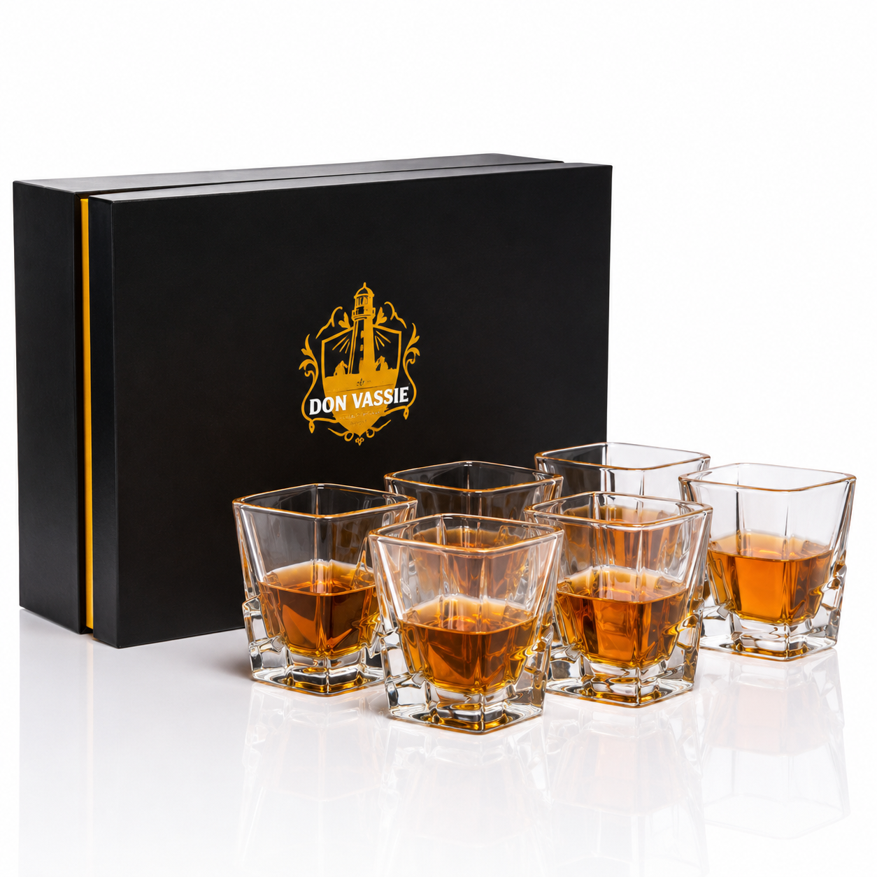 Don Vassie LEAD FREE  WHISKEY GLASS SET 6 PACK (MOUNT KOSCIUSZKO)