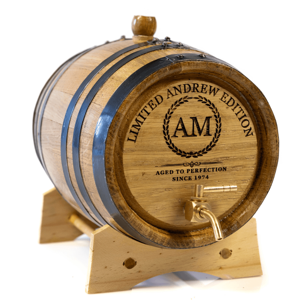 Custom Engraved American Oak Barrel -Limited Edition Design