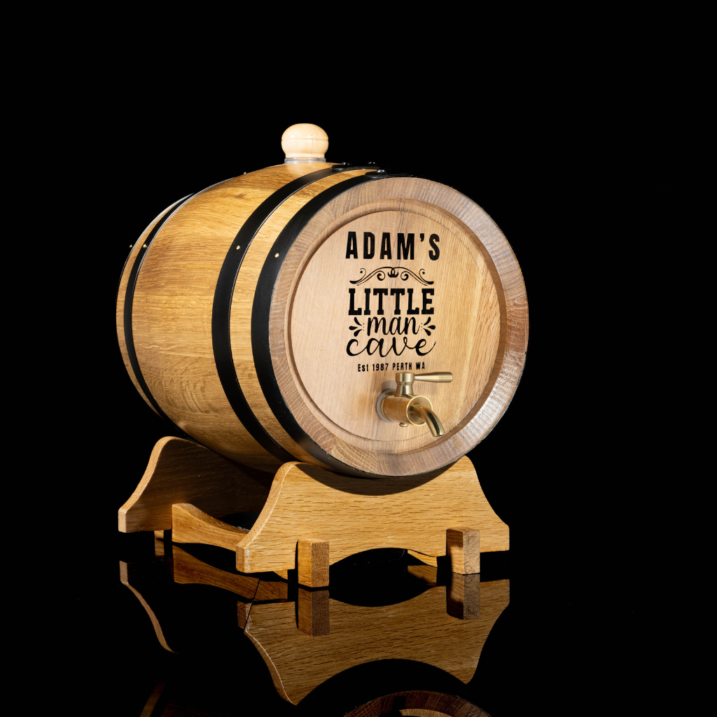 Personalised American Oak Barrel "Man Cave"