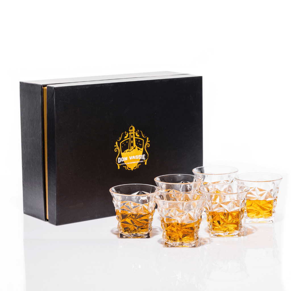 Don Vassie Lead Free Whiskey Glass Set 6pack (Daintree Rainforest)