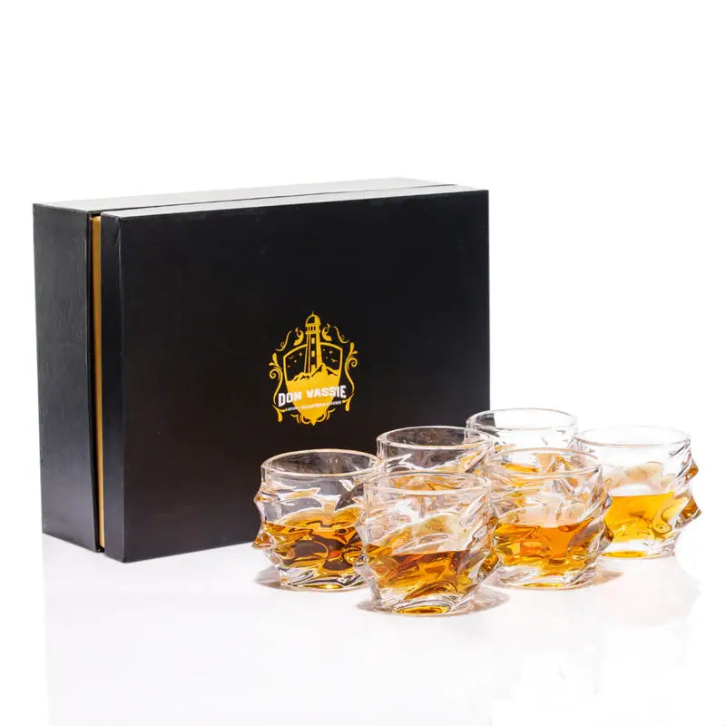 Don Vassie Lead Free Whiskey Glasses Set 6 pk (Jenolan Caves)