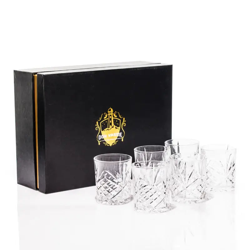Don Vassie Lead Free Whiskey Glasses Set 6 pk (King's Canyon)