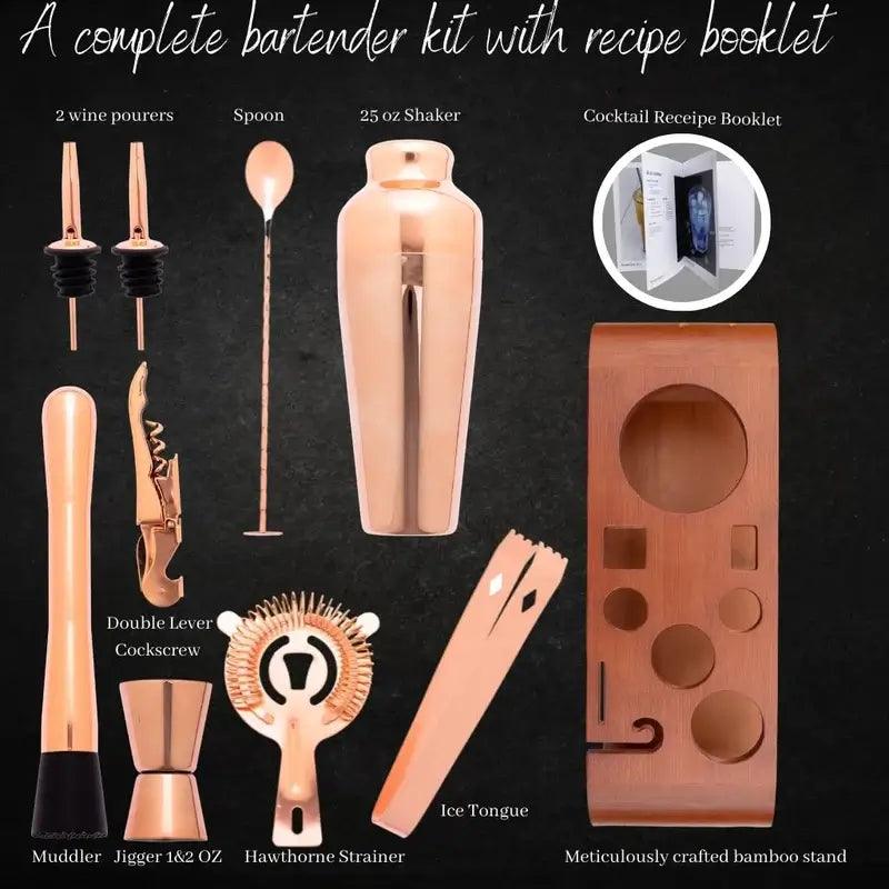 bartender kit rose gold 3