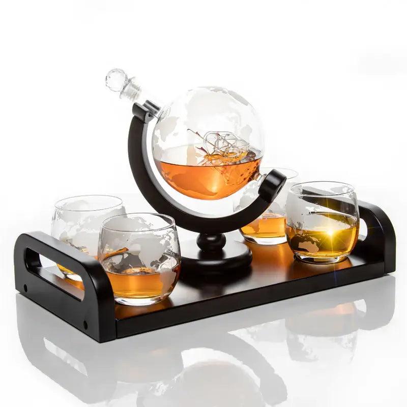 glass globe decanter